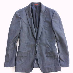 John Varvatos Mens Blazer Jacket Half Lined Silver-Blue 40